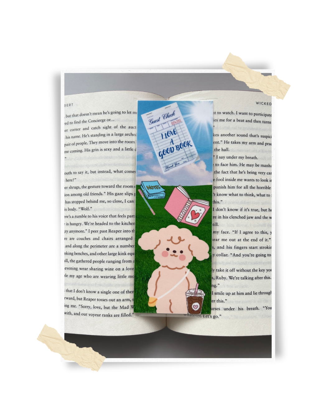 Decorative Laminated Bookmark | I Love A Good Book