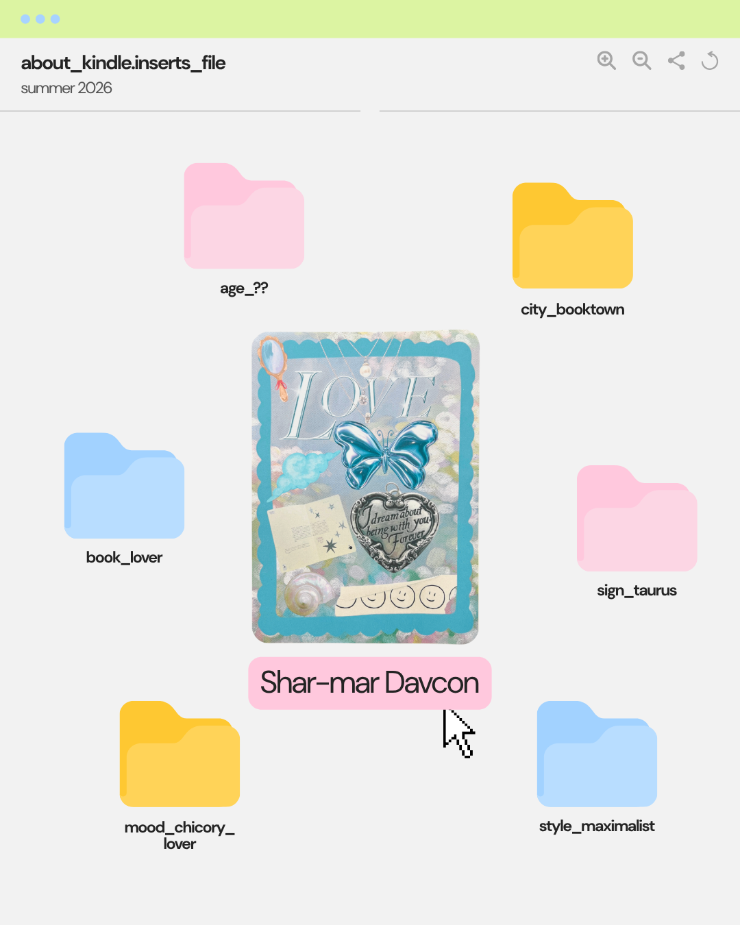 Kindle Insert | Blue Butterfly Decorative Clear Case Insert for Kindle Paperwhite