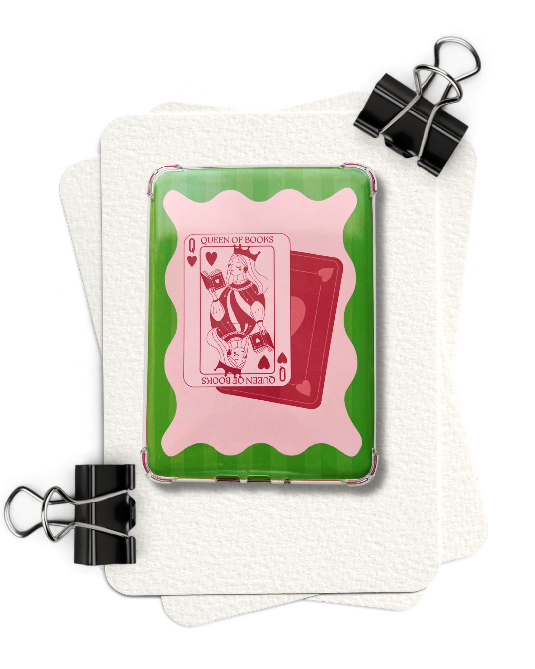 Queen of Books + Lucky Girl Kindle Insert Duo | Set of 2