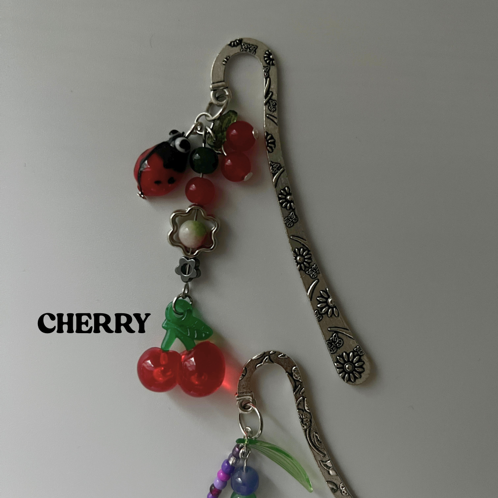 Bookmark Bestie Duo | Matching Fruit Charm Bookmarks for Readers