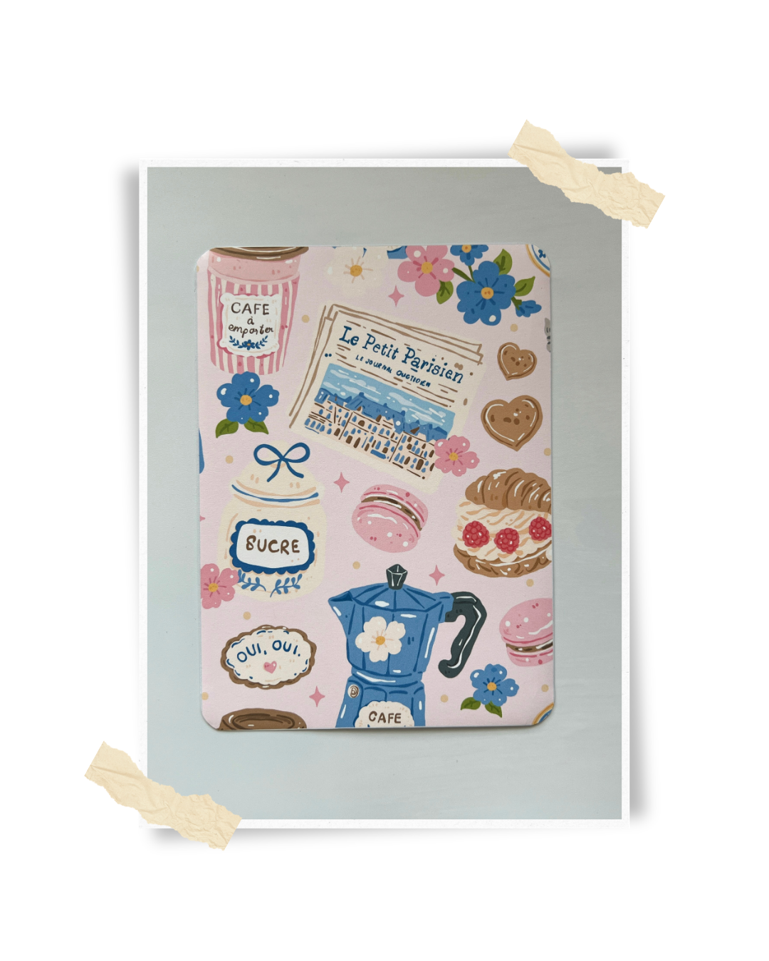 Decorative Kindle Insert for Clear Cases | Café Sucre