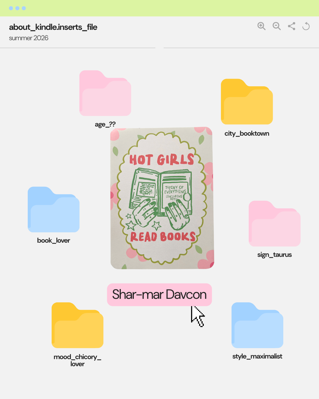 Kindle Insert | Hot Girls Read Books Decorative Clear Case Insert for Kindle Paperwhite