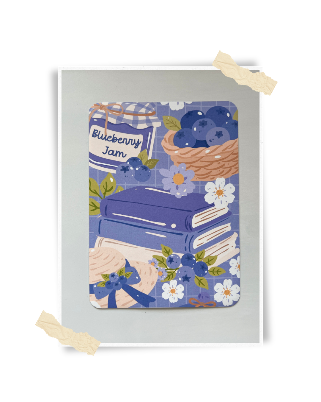 Decorative Kindle Insert for Clear Cases | Blueberry Jam