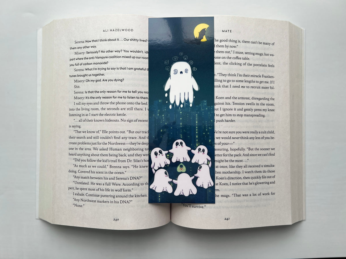 Decorative Laminated Bookmark | Ghostie Seance