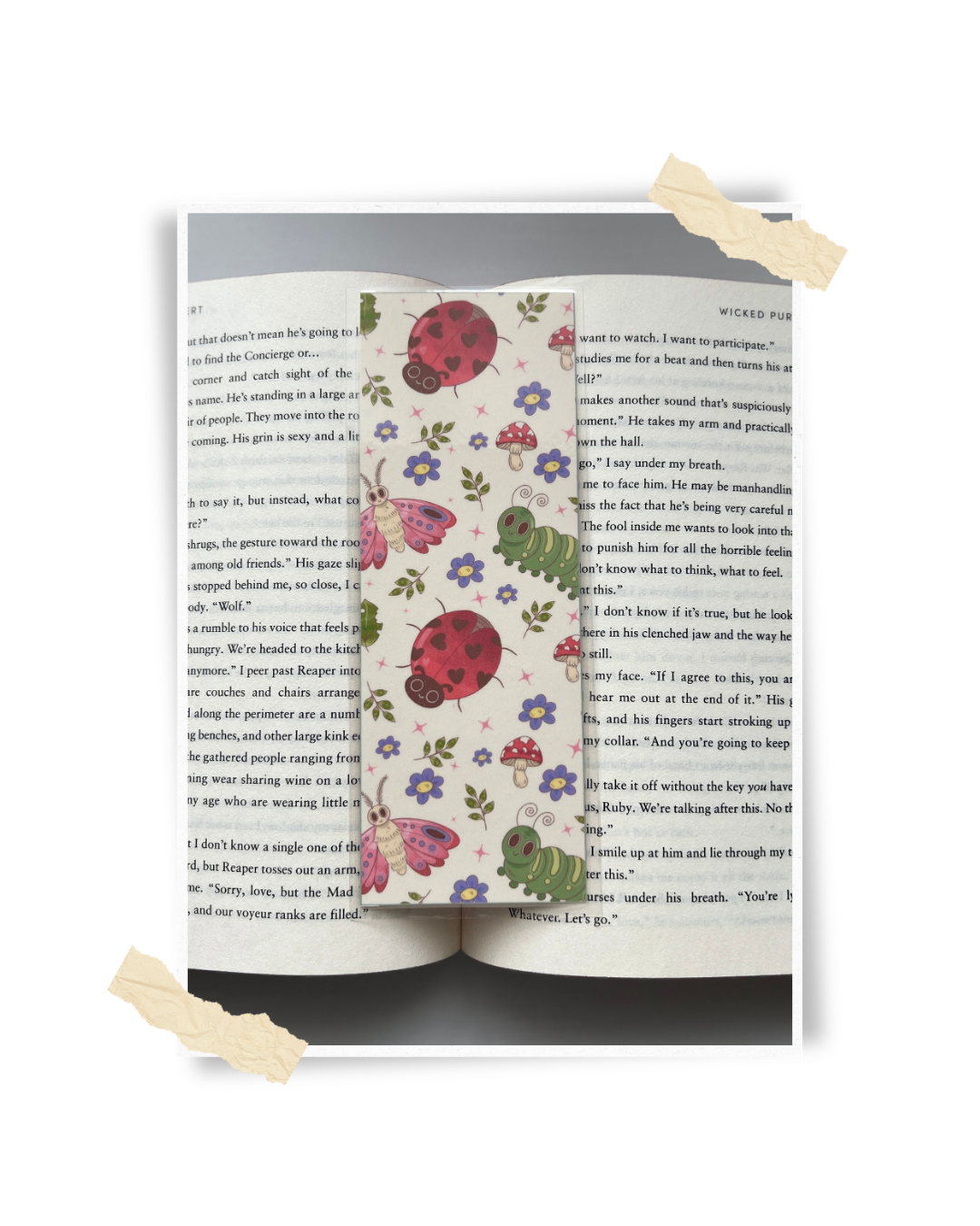 Decorative Laminated Bookmark | Ladybug & Friends
