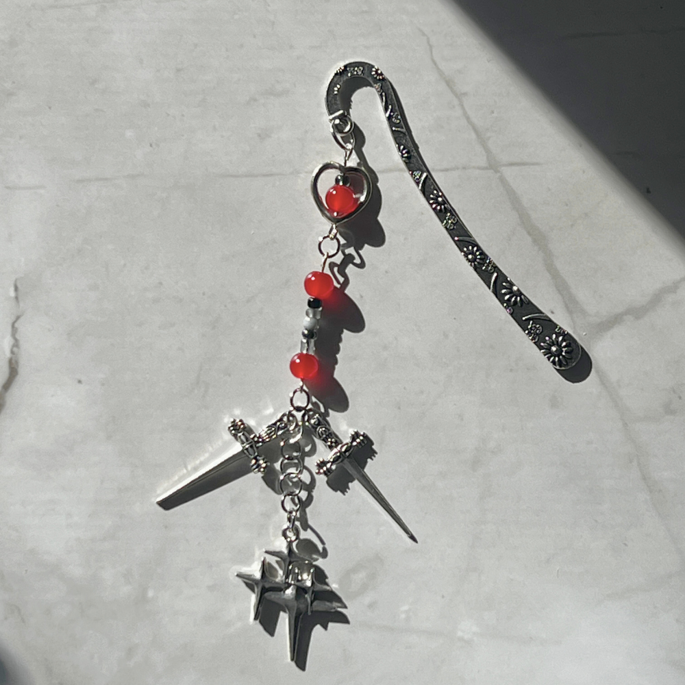 “Star-Crossed Steel” Edition Enemies-to-Lovers Handmade Bookmark