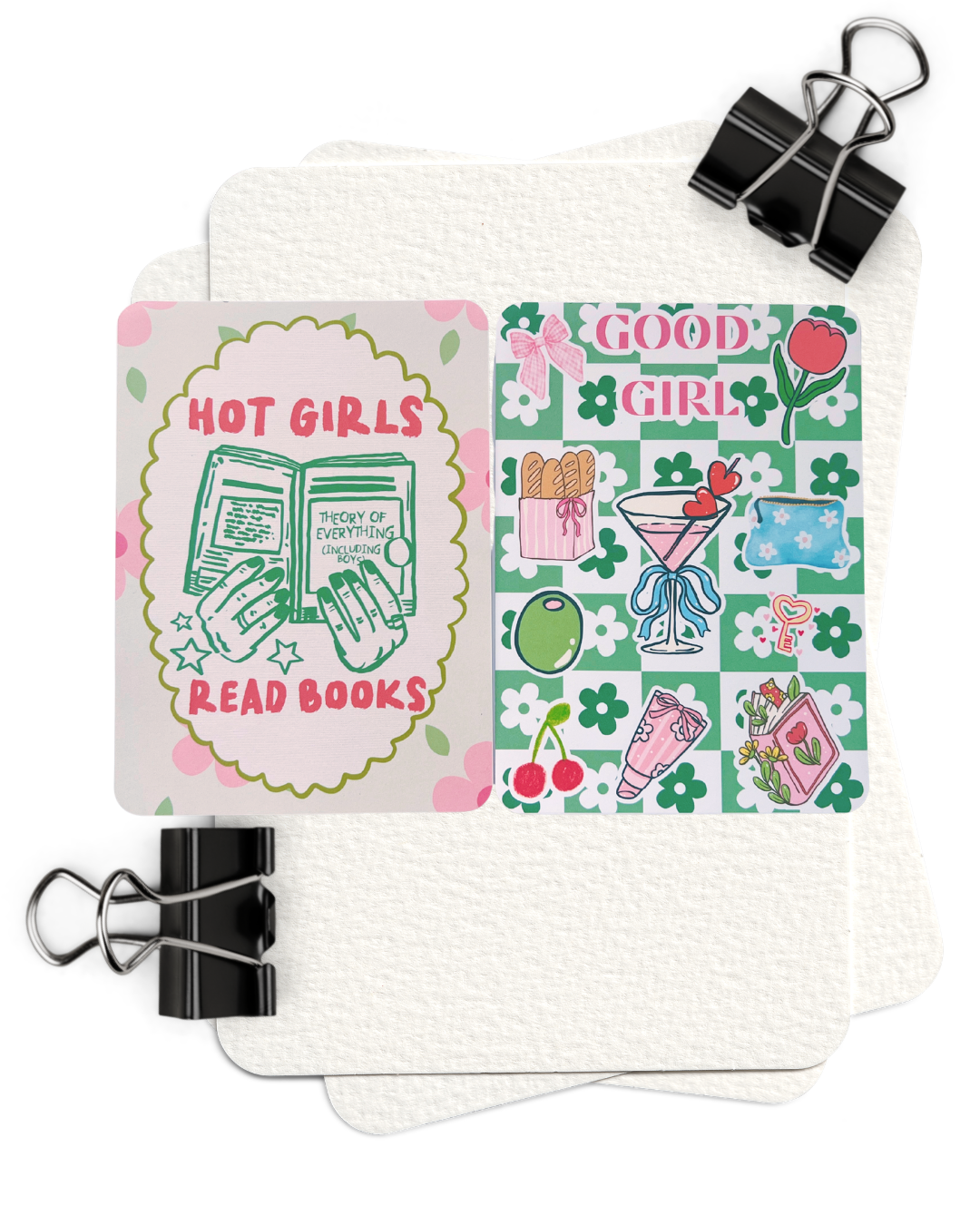 Good Girls Read Mood Reader Bundle | 2 Kindle Inserts + 2 Bookmarks