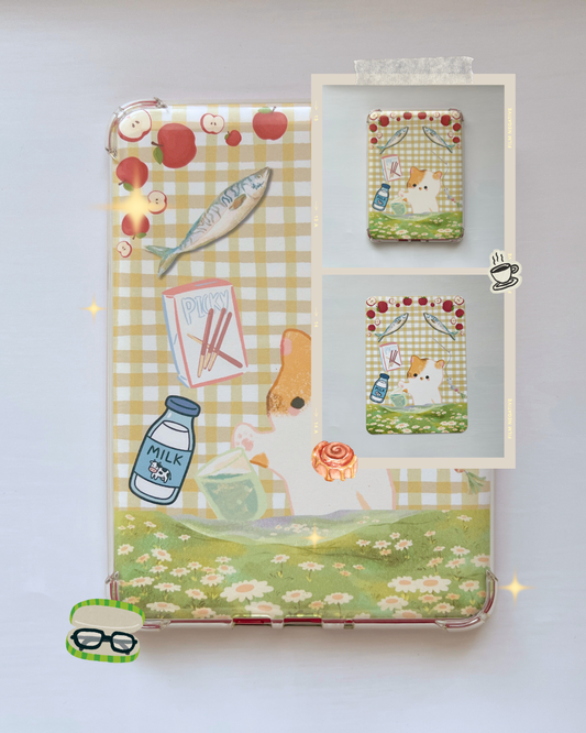 Decorative Kindle Insert for Clear Cases | Calico Kitty