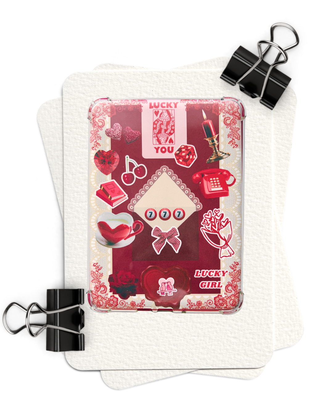 Queen of Books + Lucky Girl Kindle Insert Duo | Set of 2