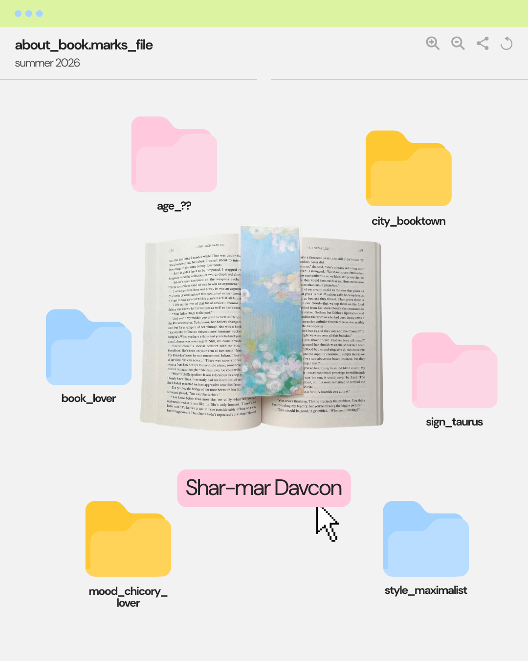Laminated Bookmark | Blue Floral 2.5 x 7 Bookish Page Marker for Mood Readers