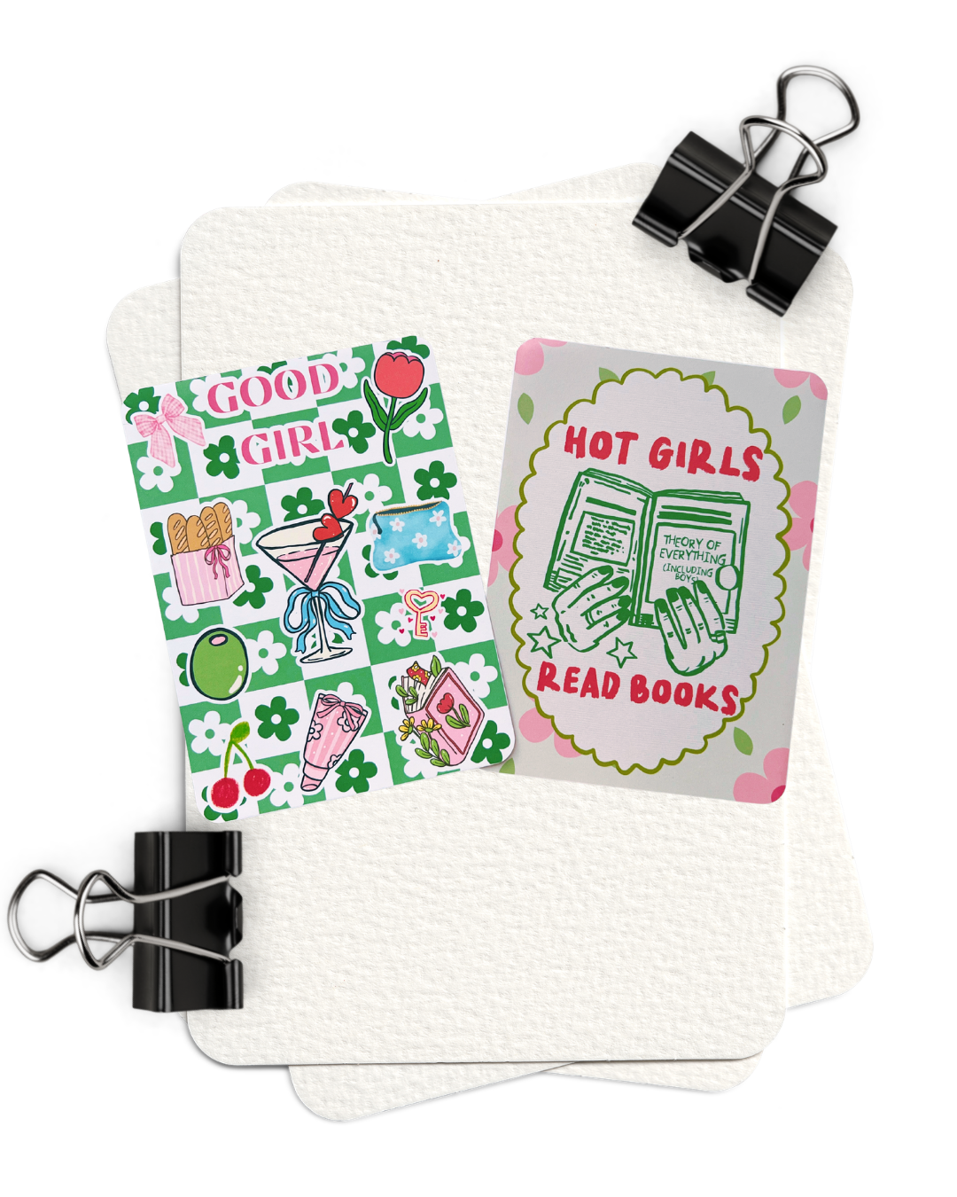 Good Girl + Hot Girls Read Kindle Insert Duo | Set of 2