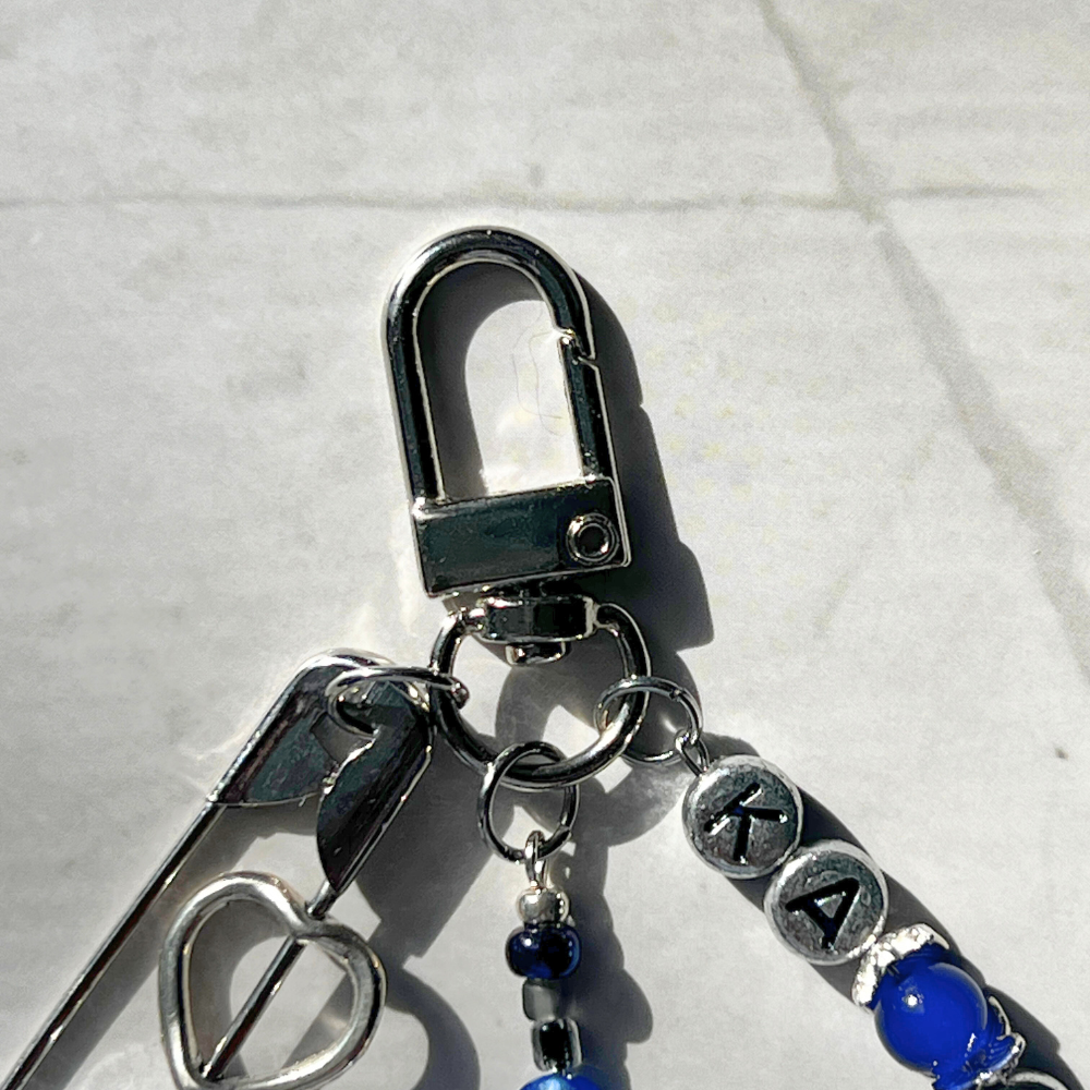 SKZ KARMA Keychain | Blue Evil Eye & Fish Charm Keychain