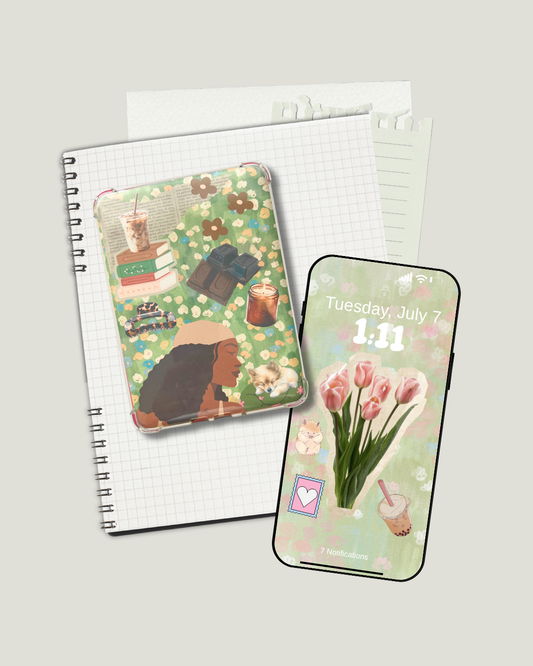 Kindle Insert | Coffee and Candles Decorative Clear Case Insert for Kindle Paperwhite