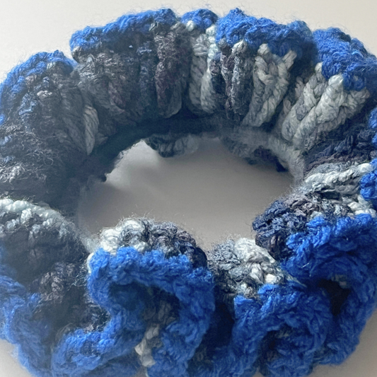 SKZ KARMA Scrunchie Duo | Pretty Blue & Blue Ombre Set | Fan-Made Crochet