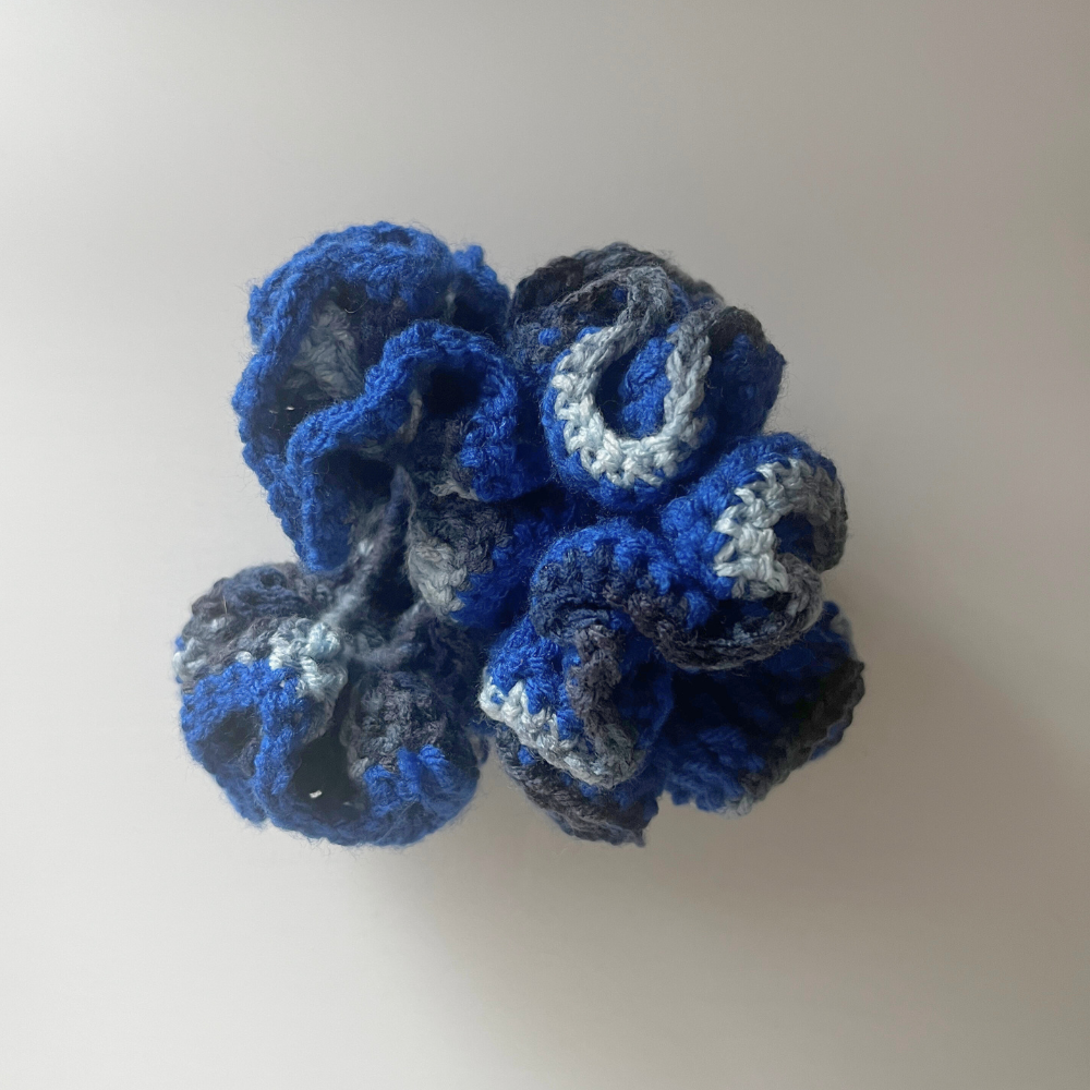 SKZ KARMA Scrunchie Duo | Pretty Blue & Blue Ombre Set | Fan-Made Crochet