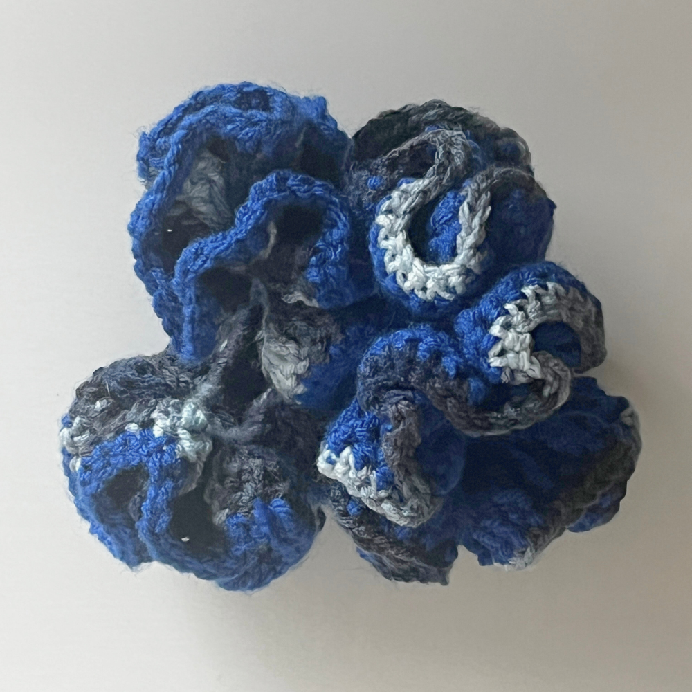 SKZ KARMA Scrunchie Duo | Pretty Blue & Blue Ombre Set | Fan-Made Crochet