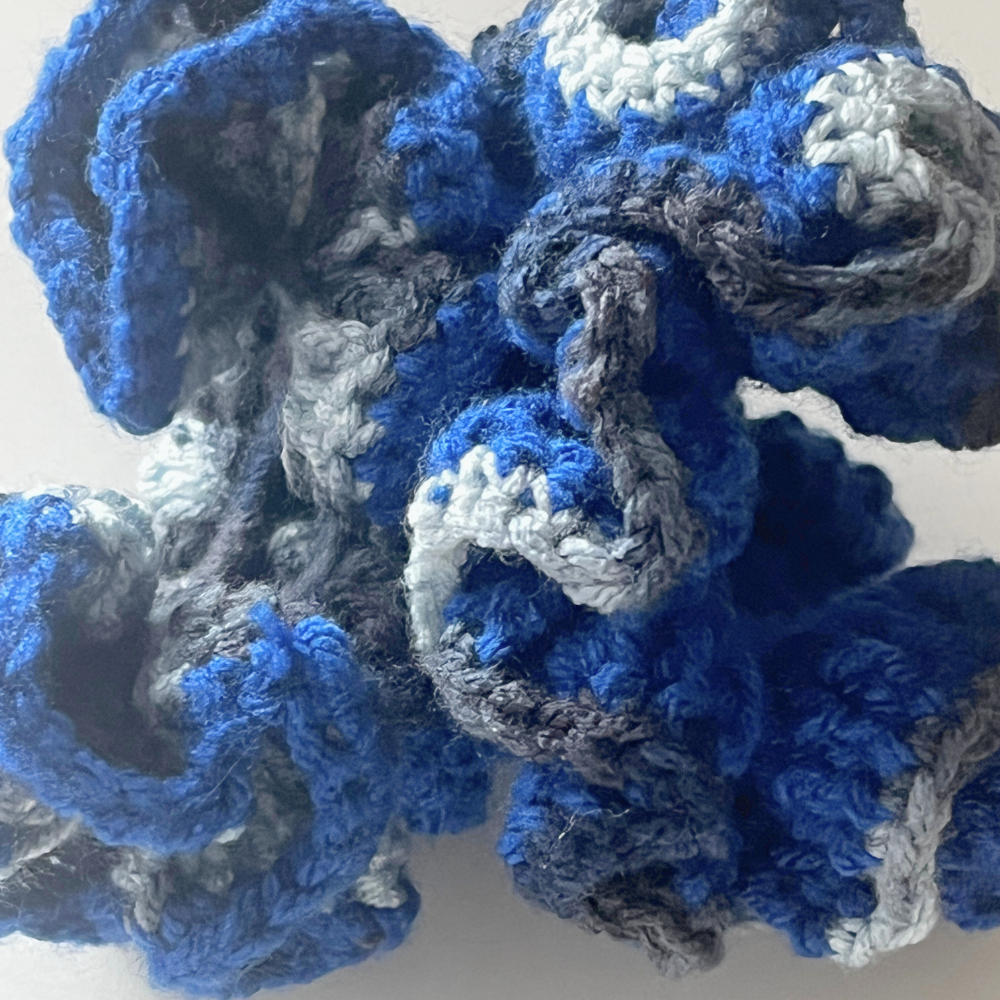SKZ KARMA Scrunchie Duo | Pretty Blue & Blue Ombre Set | Fan-Made Crochet