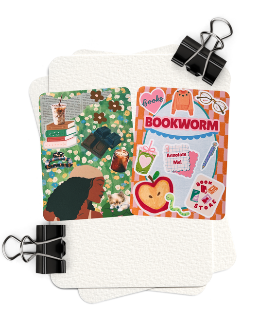 Bookworm + Coffee & Candles Kindle Insert Duo | Set of 2
