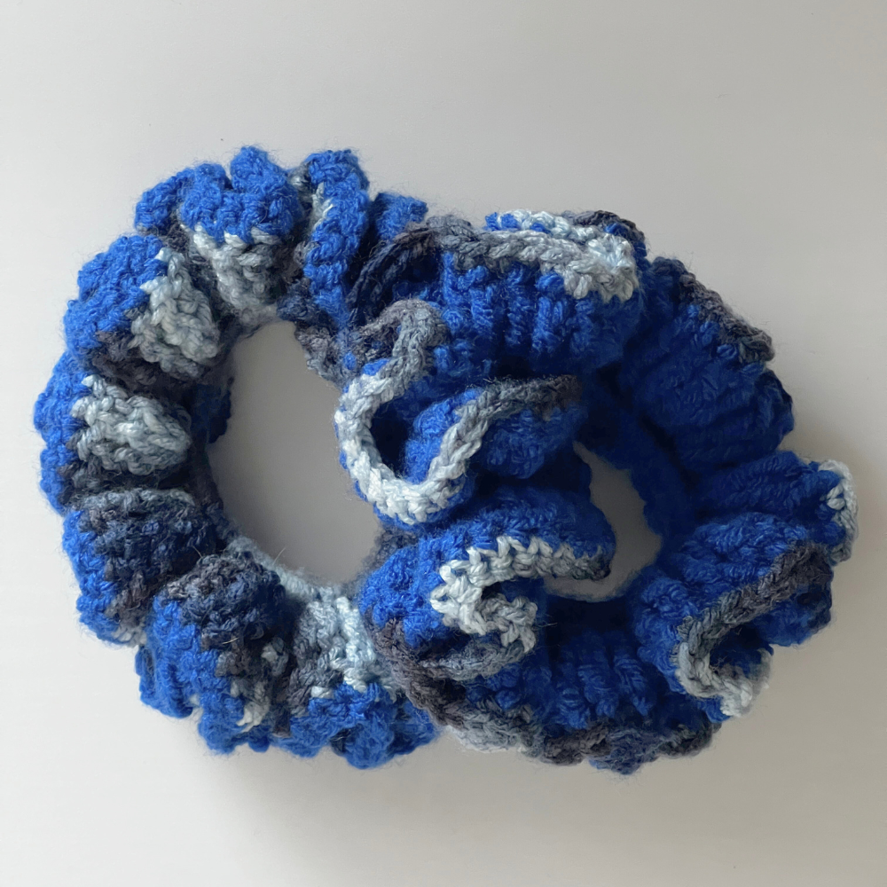 SKZ KARMA Scrunchie Duo | Pretty Blue & Blue Ombre Set | Fan-Made Crochet