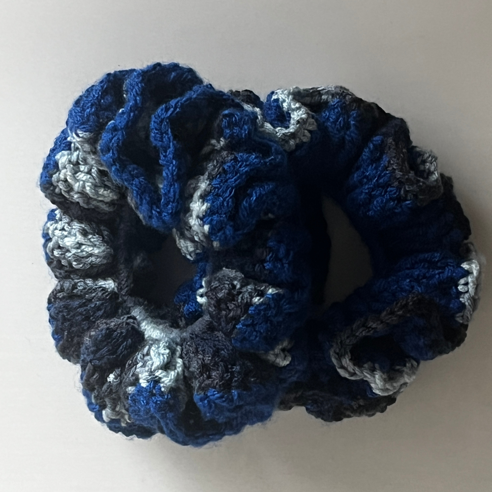 SKZ KARMA Scrunchie Duo | Pretty Blue & Blue Ombre Set | Fan-Made Crochet