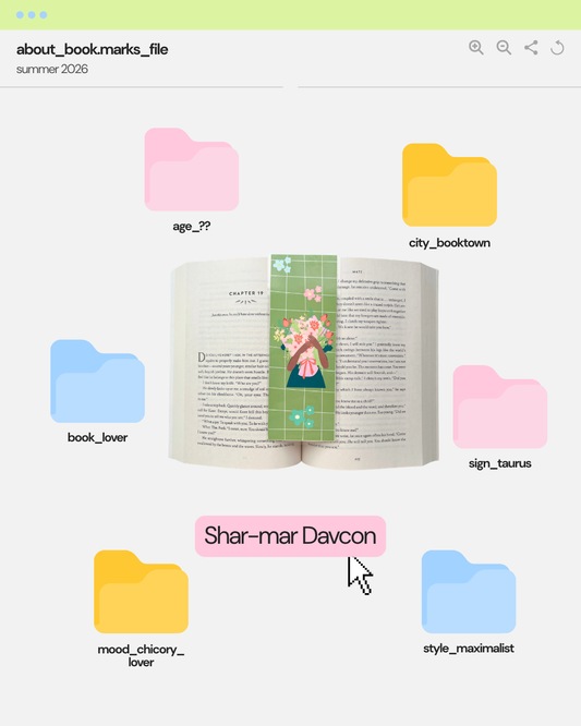 Laminated Bookmark | Bouquet 2.5 x 7 Bookish Page Marker for Mood Readers