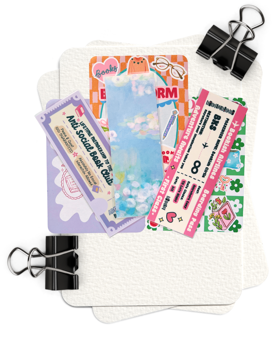 Bookworm The Big Mood Bundle | 3 Kindle Inserts + 3 Bookmarks