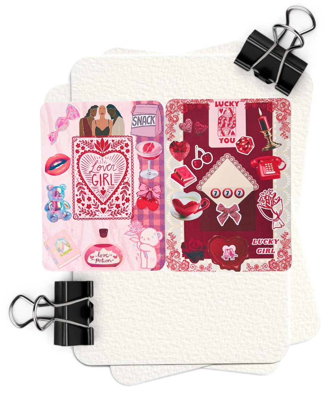 Lucky Girl Mood Reader Bundle | 2 Kindle Inserts + 2 Bookmarks