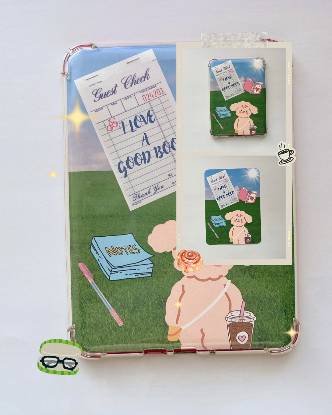 Decorative Kindle Insert for Clear Cases | I love A Good Book