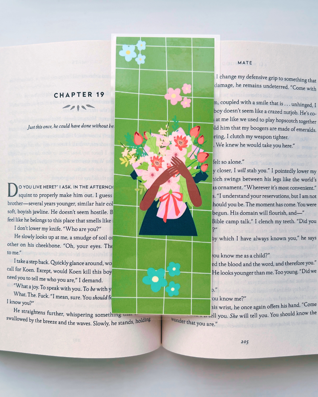 Good Girl + Bouquet Reading Setup Duo| Kindle Insert and Bookmark Set