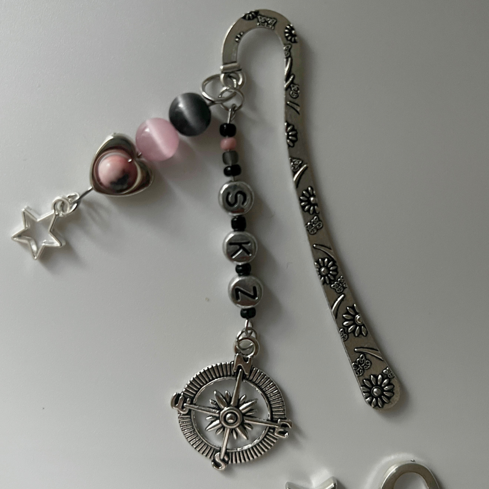 Stray Kids "Do It" Bookmark Collection | Handmade Metal Beaded Bookmark