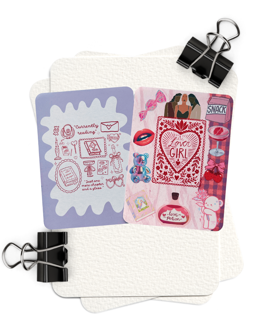 Lover Girl + Currently Reading Kindle Insert Duo | Set of 2