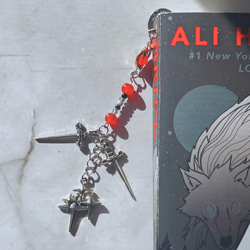 “Star-Crossed Steel” Edition Enemies-to-Lovers Handmade Bookmark