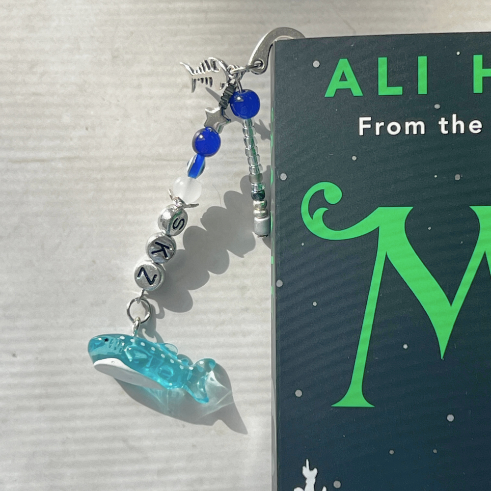 SKZ "KARMA" Inspired Bookmark | Blue Evil Eye, Whale Charm & Fish Bone Bookmark