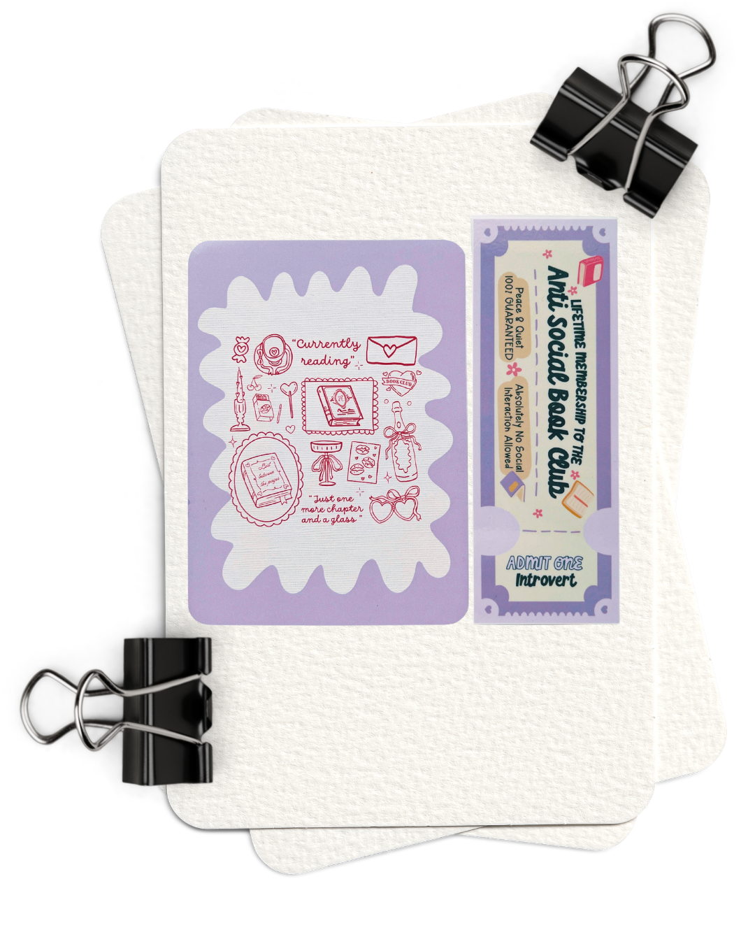 Bookworm The Big Mood Bundle | 3 Kindle Inserts + 3 Bookmarks