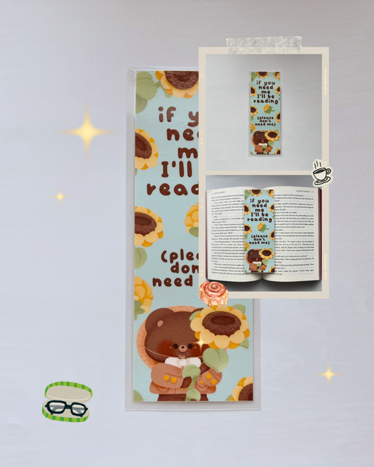 Decorative Laminated Bookmark | I'll Be Reading