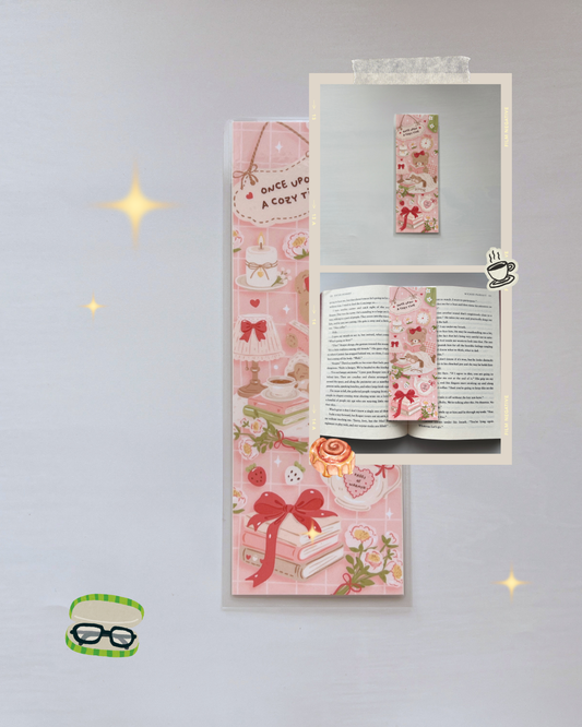 Decorative Laminated Bookmark | Cozy Teddy
