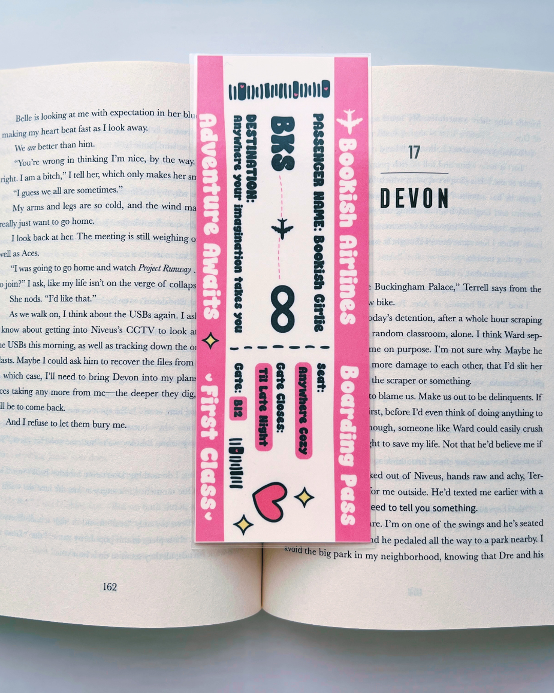Lover Girl + Bookish Girlie Reading Setup Duo | Kindle Insert and Bookmark Set