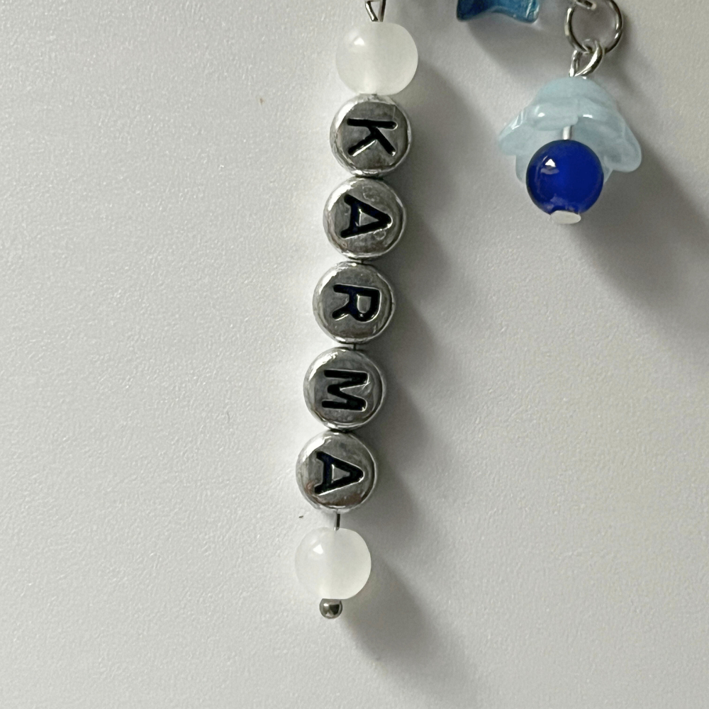 Stray Kids "KARMA" Bookmark | Sky Blue Heart & Star Bookmark