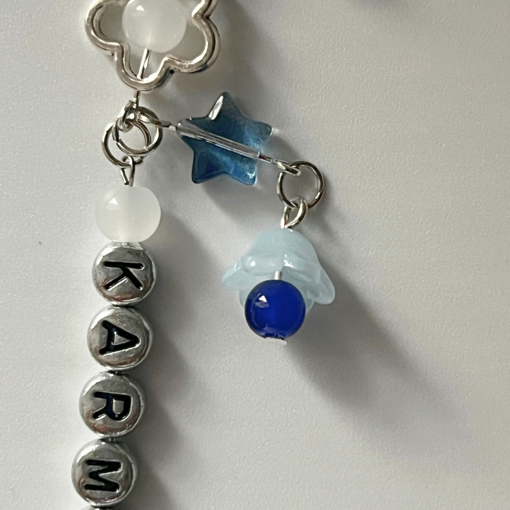 Stray Kids "KARMA" Bookmark | Sky Blue Heart & Star Bookmark