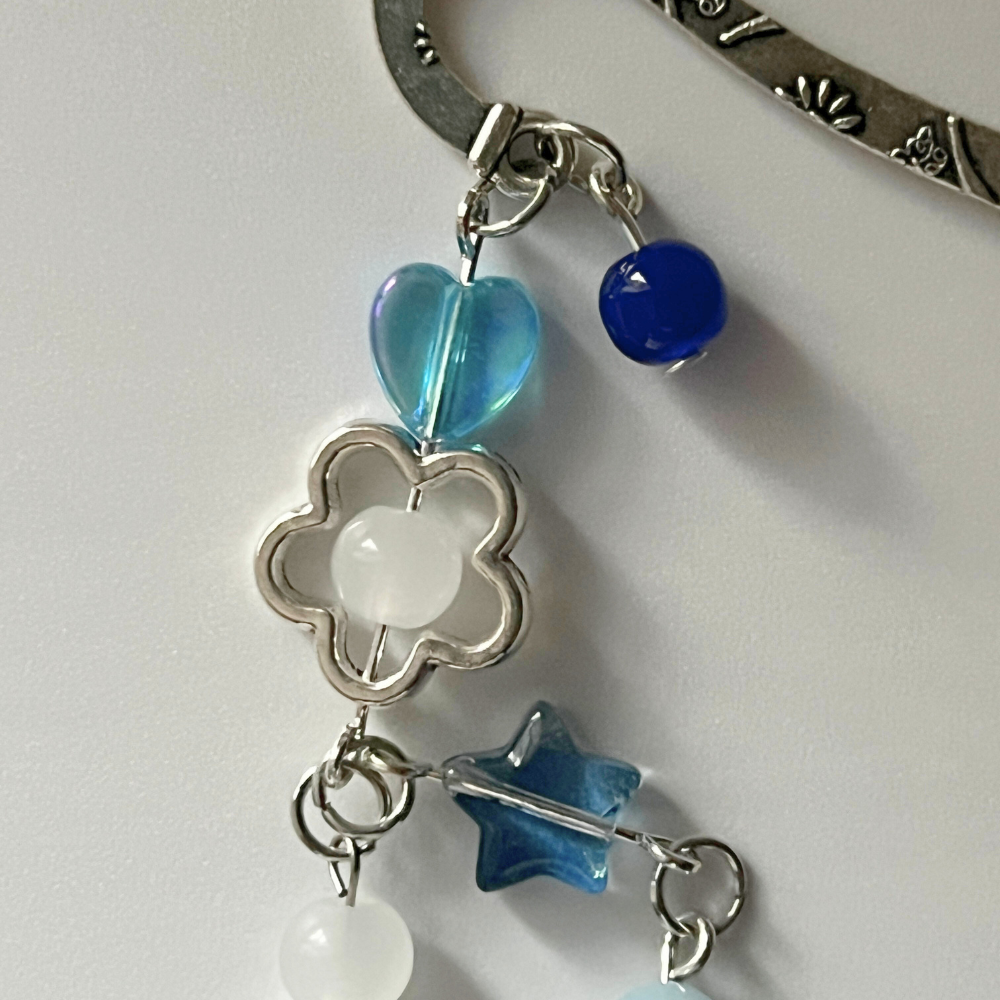 Stray Kids "KARMA" Bookmark | Sky Blue Heart & Star Bookmark