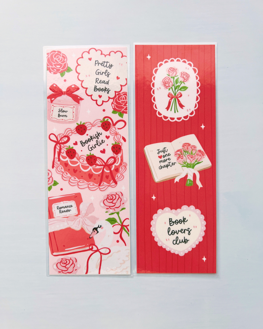 Bookish Lovers Club + Bookish Girlie Laminated Bookmark Duo | Set of 2