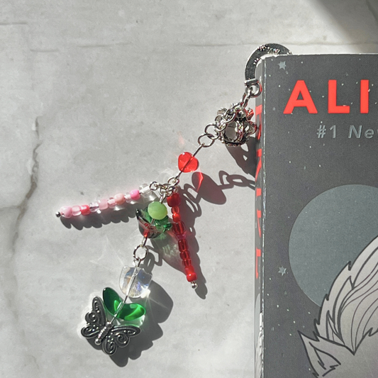 "Crown of the Crimson Heart” Edition – Handmade Fae-Court Hook Bookmark